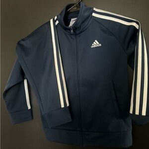 adidas Kids Navy and White Tracksuit Matching Set size 6
